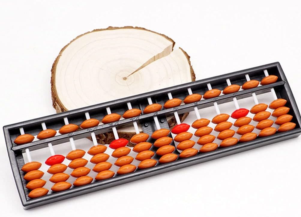 Ipetboom Kids Tools 2Pcs Abacus for Kids Math, Abacus Chinese Japanese Calculator Counting Tool Math Calculating s Educational Learning for Adults, 22x6cm s Counters