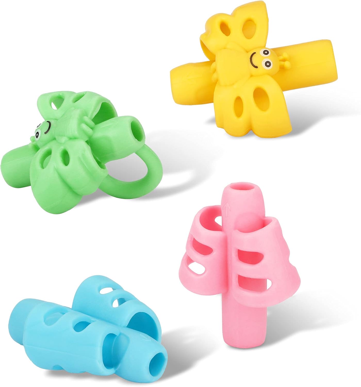 KOABBIT Pencil gripper kids/toddler handwriting aid tools for beginners,Pencil Holder for preschooler 2-4 Years learning to Write for Children's Training Pen Holding Posture Correction Tools(3 PACK)
