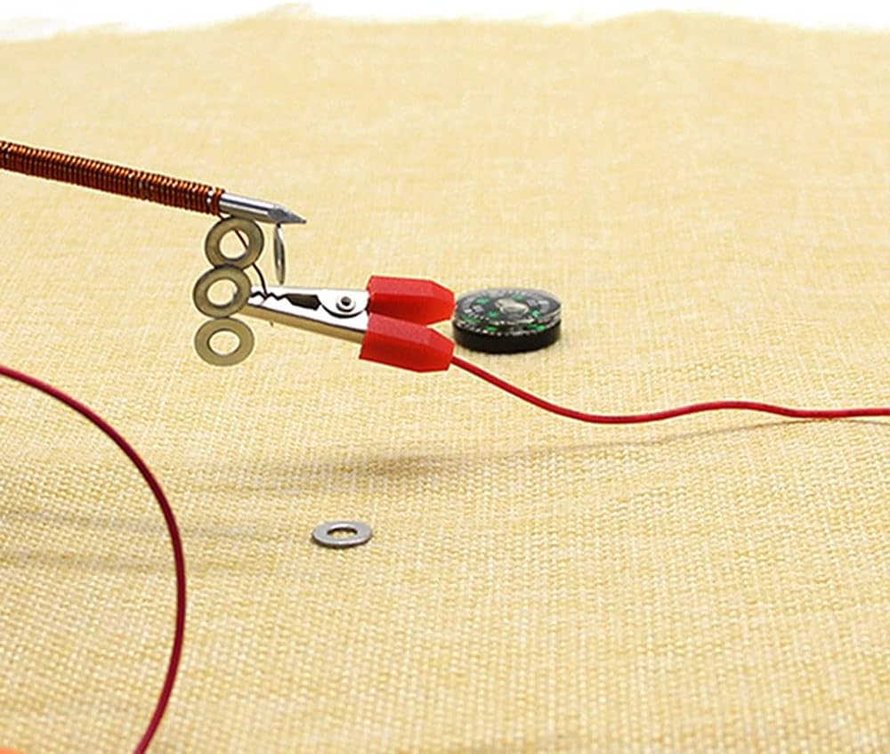 E-outstanding 1 Set Physics Experiment Homemade Electromagnet Experiment DIY kit for Physical and Science Project