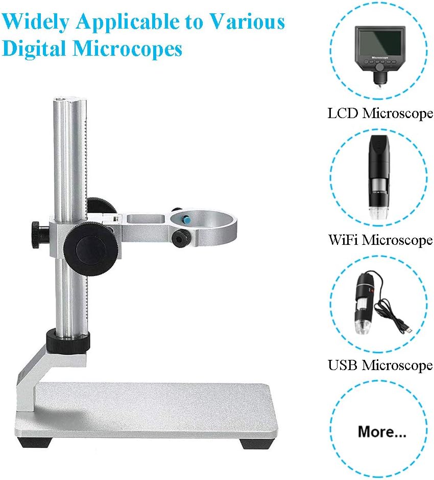 4K 3840x2160p WiFi Digital Microscope for iPhone Android Phone and Windows Mac PC, Wireless Handheld Microscope Camera, Portable Microscope with Metal Stand for Adults and Kids