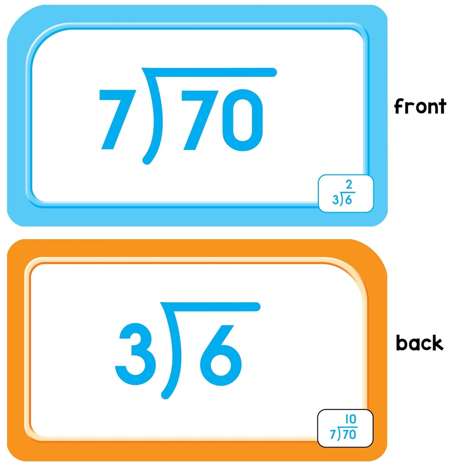 School Zone Division 0-12 Flash Cards: 56 Cards, 3rd Grade, 4th Grade, Math Equations, Elementary Math, Division Practice, Dividends, Numbers 0-12, Ages 9+