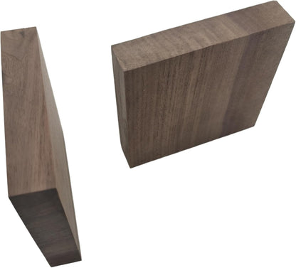 2PCS Unfinished Walnut Wood Blocks for DIY Crafting,Scroll Saw, Woodworking, Wood Carving,Burning,Laser Cutting,Engraving, CNC Cutting, Painting, Fretwork (5.9 x 1.96 x 0.78)