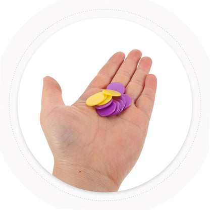 BESPORTBLE 200pcs Counting Chips for Math Learning Educational Markers for Classroom Games and Family Activities