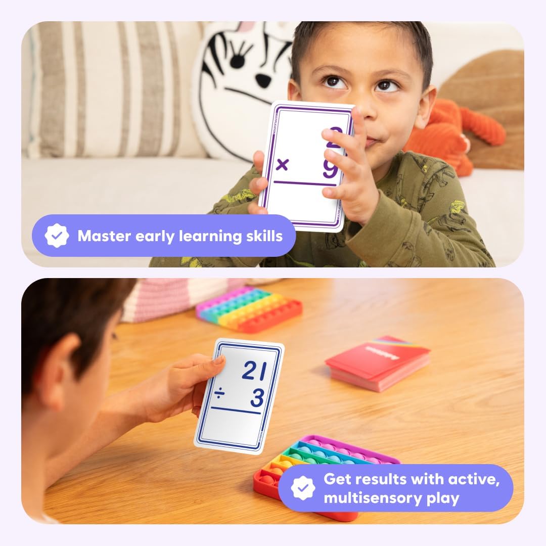 The Fidget Game 179 Multiplication Flash Cards Game Set All Facts 0-12 for Kids in 2nd, 3rd and 4th Grade Classroom or Homeschool - Math Skills and Practice