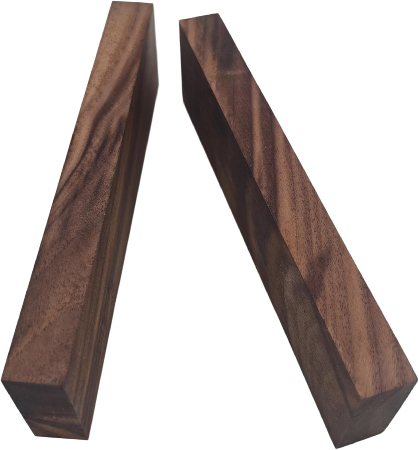 2PCS Unfinished Walnut Wood Blocks for DIY Crafting,Scroll Saw, Woodworking, Wood Carving,Burning,Laser Cutting,Engraving, CNC Cutting, Painting, Fretwork (5.9 x 1.96 x 0.78)