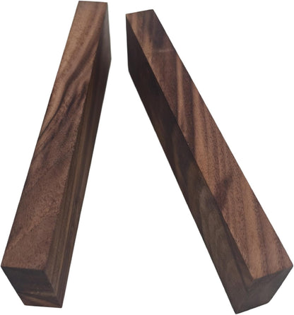 2PCS Unfinished Walnut Wood Blocks for DIY Crafting,Scroll Saw, Woodworking, Wood Carving,Burning,Laser Cutting,Engraving, CNC Cutting, Painting, Fretwork (5.9 x 1.96 x 0.78)