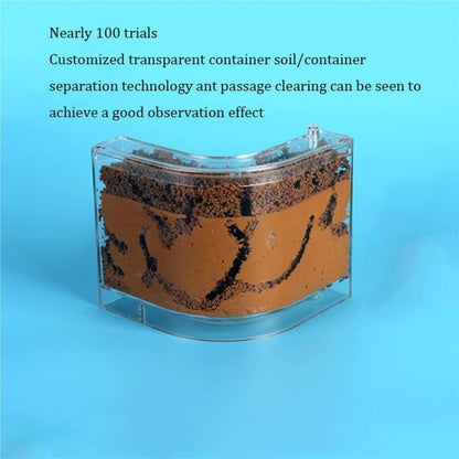 Ant Habitat Ant Farm Ant Castle Ant Castle Filled Clay Sand Ant Farm Ant Nest　Habitat Professional Ant Nest Farm Ant Nest Ant House Ant Nest Farm(1pcs), Clear