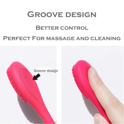 RamPula Silicone Face Mask Brush, Face Scrubber for Gentle Exfoliating & Hairless Moisturizers Applicator Tools for Apply Mud, Clay, Charcoal Mixed Mask, Cream, Lotion
