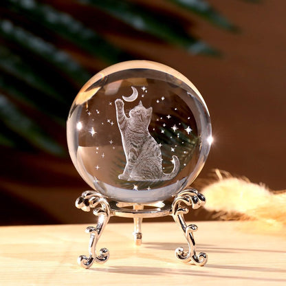 3D Solar System Crystal Ball Universe Gifts 60mm Glass Astronomy Globe Decor Science Planets Model Gift Space Themed Gifts for Space Enthusiasts and Model Collectors