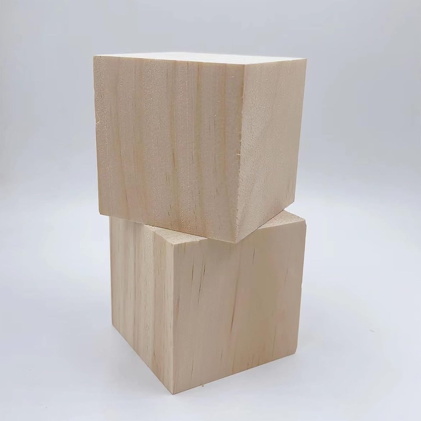 Wood Blocks for Crafts, Unfinished Wood Cubes, 2 Inch Natural Wooden Blocks, Pack of 8 Wood Square Blocks, Wooden Cubes for Arts and Crafts and DIY Projects