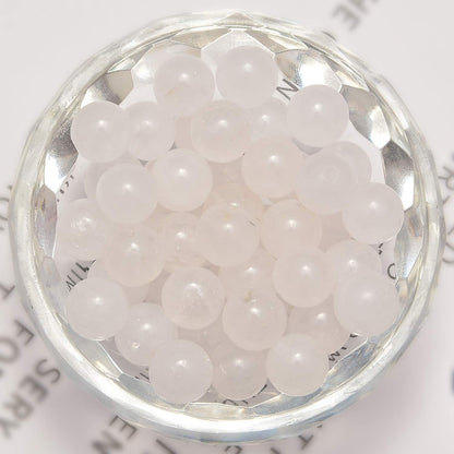NCB 100pcs Original Natural Stone Beads Gemstone Round Loose Beads 6mm 8mm 10mm (Blue Aventurine, 6mm 100Beads) - Colors A