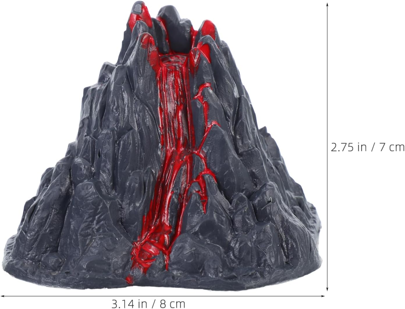 SEWACC 10Pcs Simulation Volcano Eruption Model, Artificial Landscape Adornment, Volcano Figurine Ornament, 3.14 x 2.75 x 2.36 Inches, Plastic