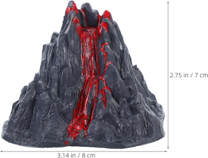 SEWACC 10Pcs Simulation Volcano Eruption Model, Artificial Landscape Adornment, Volcano Figurine Ornament, 3.14 x 2.75 x 2.36 Inches, Plastic