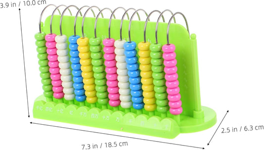 YARNOW Math Learning Abacus for Rods Counting Tool Educational Arithmetic Beads for Teaching Math Skills for Boys and and Safe Design