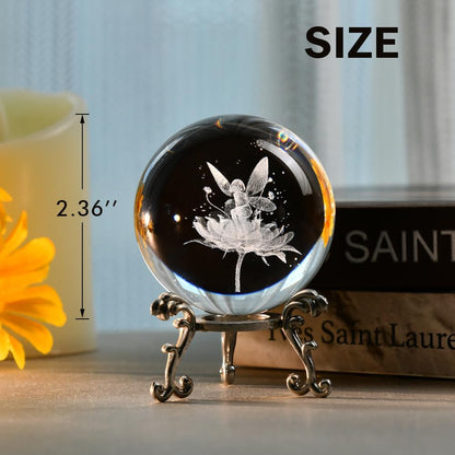 3D Solar System Crystal Ball Universe Gifts 60mm Glass Astronomy Globe Decor Science Planets Model Gift Space Themed Gifts for Space Enthusiasts and Model Collectors
