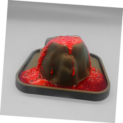 6Pcs Educational Volcano Models DIY Science Craft Kit with Realistic Eruption Base Compact Volcano Mold for Experiment and Manual Dexterity Development