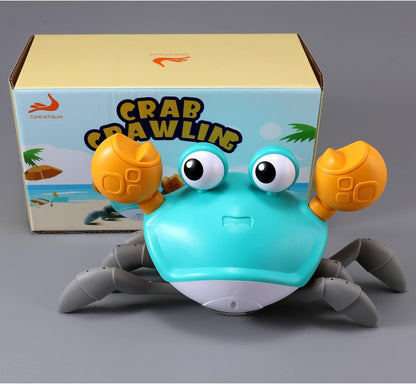 Crawling Crab Gear Set Toy - Tummy Time Musical Crab Toys Stacking & Building Blocks Educational STEM Game for Toddlers & Kids 3-5, 1 2 3 Yr Old Birthday Gift Christmas Stuff for 0-36 Month Boys Girls