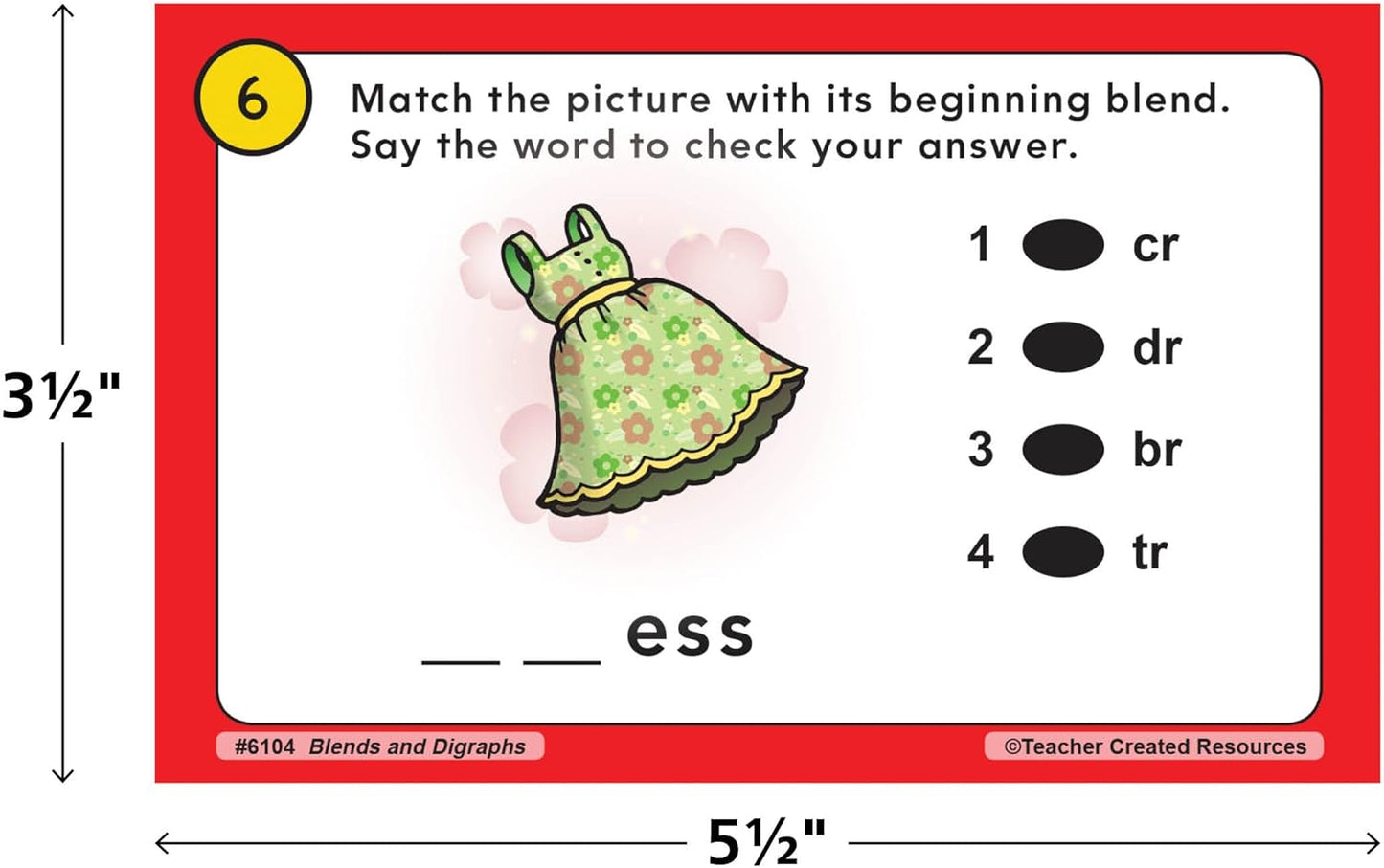Teacher Created Resources Power Pen Learning Cards: Blends & Digraphs