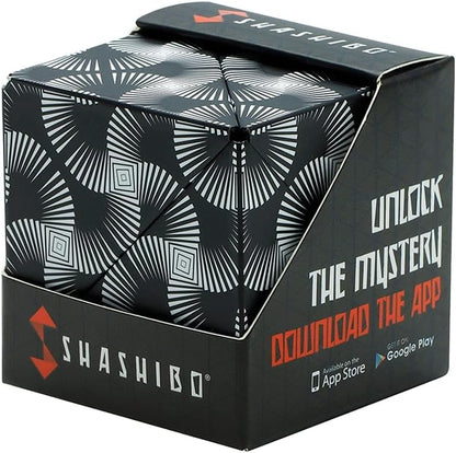 Shashibo Shape Shifting Box - Award-Winning STEM Fidget Toy with Ultra Strong Magnets - Puzzle Cube Transforms Into 100+ Shapes, Perfect Sensory Gift for Kids, Teens, and Adults (Blue Planet)