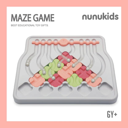 nunukids Marble Circuit Puzzle - Exciting Maze Game Toy for Kids, Fun Brain Teasers for Kids 6 Years and Above
