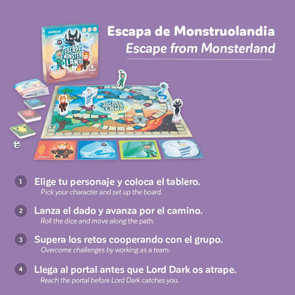 Miniland Board Game for Kids +5, Develops Fine Motor Skills, Come with Wooden Bugs, Tweezers and Game Boards, Children Memory and Pincer Grasp | Catch The Bug