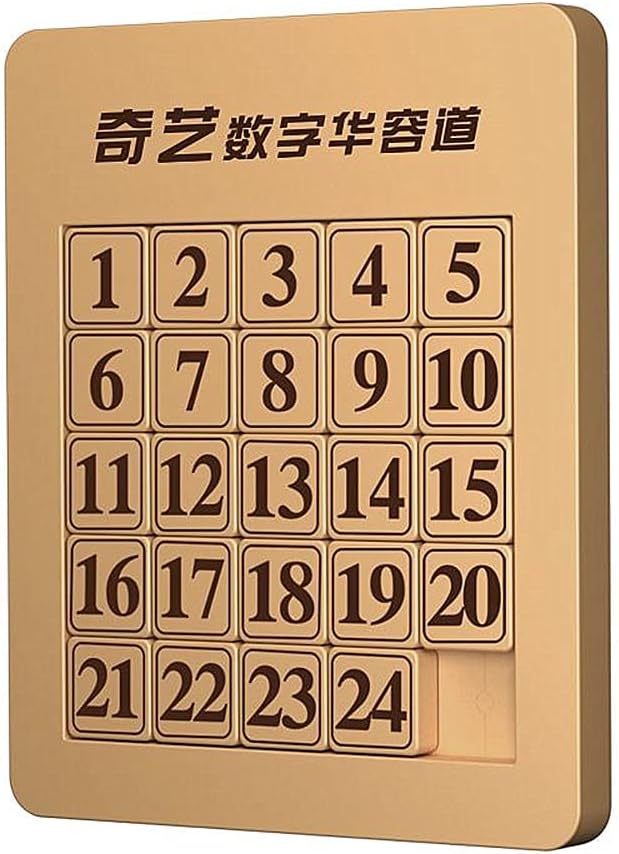 LiangCuber QY Toys 48 Klotski Puzzle Magnetic Sliding Number Puzzle ABS 7x7 Klotski Brain Teasers Toy Tangram Jigsaw Intelligence
