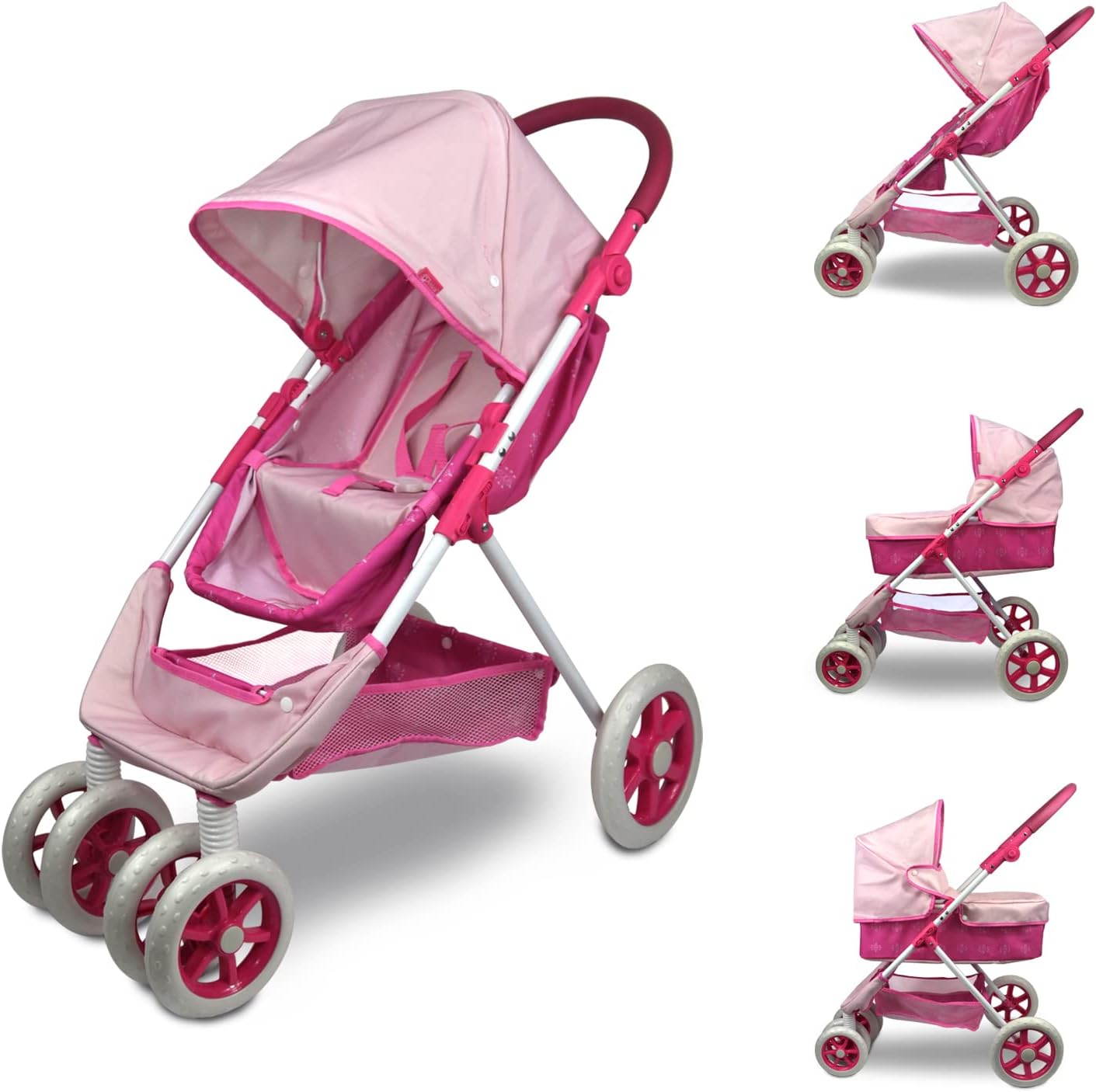 Anivia Stroller Toy Collection Doll Stroller Baby Doll Accessories for Toddlers 1-3Heart Design Gifts for Toddlers and Girls Toy Stroller