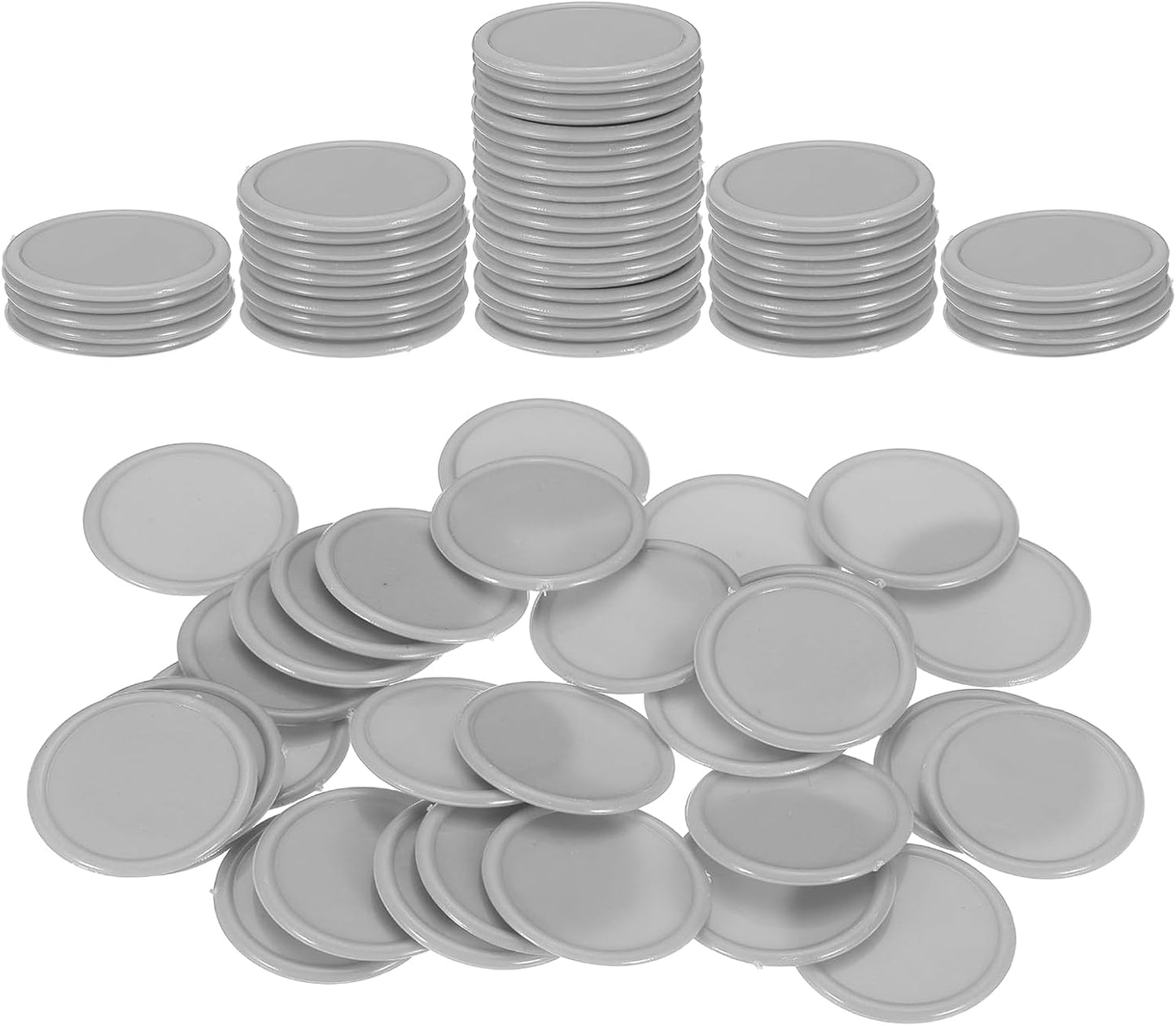 uxcell 100Pcs 0.8 Inch Plastic Poker Chips, Mini Bingo Chips Learning Counters Counting Counters Disks Markers Opaque Game Tokens for Game Play Math Counting, Yellow