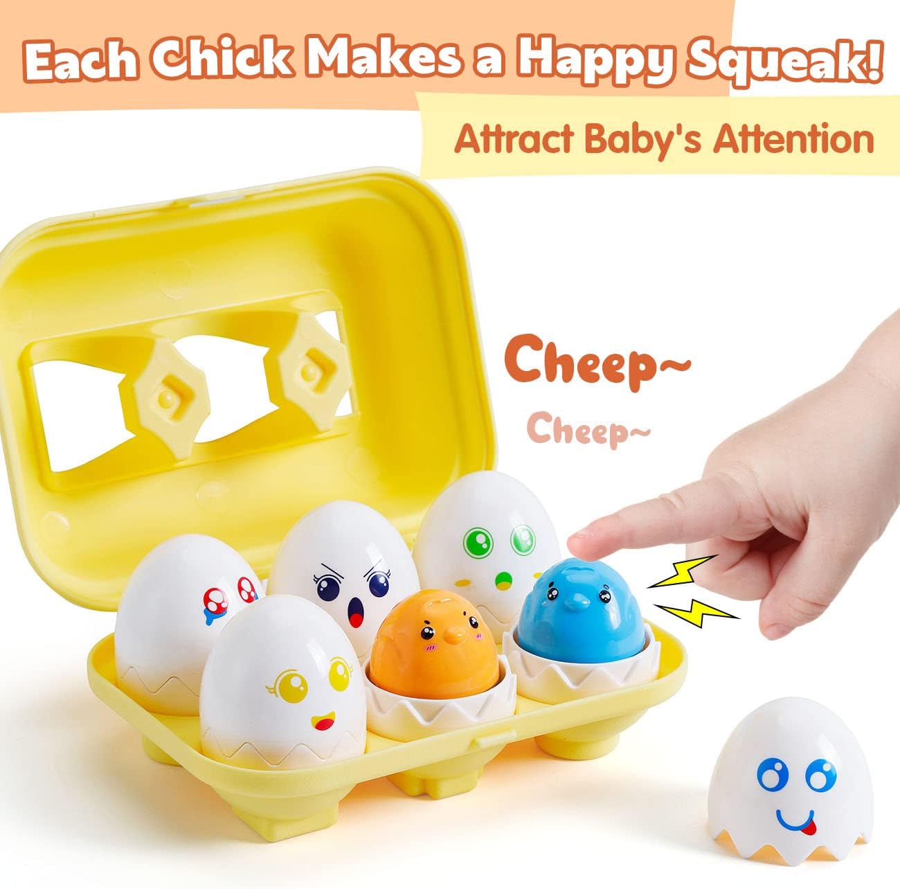 SYHLN Matching Easter Eggs Toys for 1-3 Year Old Girl Boy, Educational Montessori Toys for Toddlers 1-3 Year Old, Learning Baby Toys 12-18 Months, One First Birthday Gifts Age 1-2