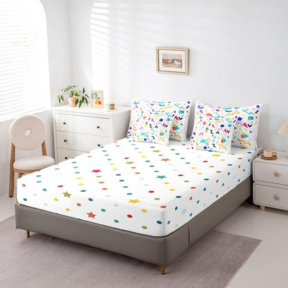 Erosebridal Chemical Equation Bed in a Bag Queen Comforter Set 7 Piece,Chemistry Bedding Sets Science Students Learning Gift Sheet Set with Comforter,Molecular Formula Education Bed Set - Colors B
