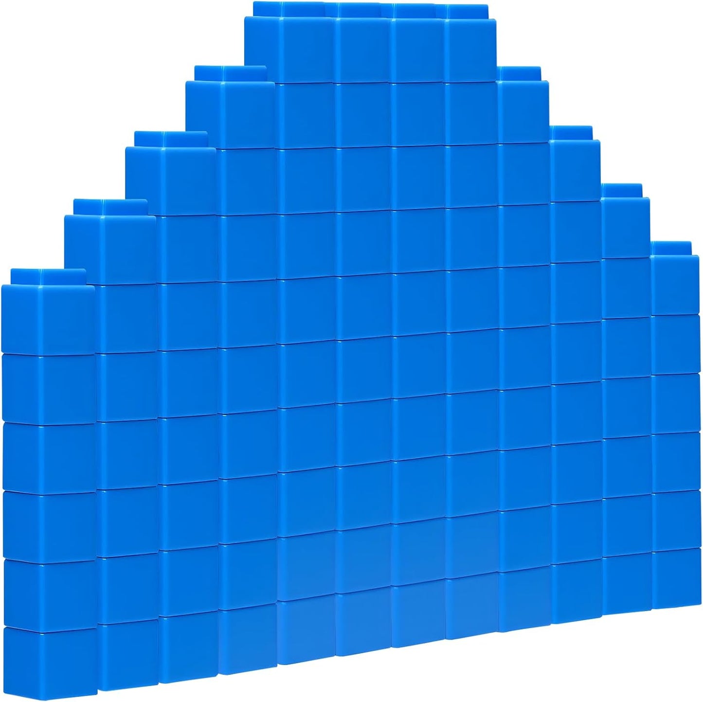 100 Pcs White Linking Cubes for Math Counting Cubes Manipulatives Plastic Counting Block Manipulative Classroom Learning Supplies for Educational Preschool Activities Boy Girl (White)