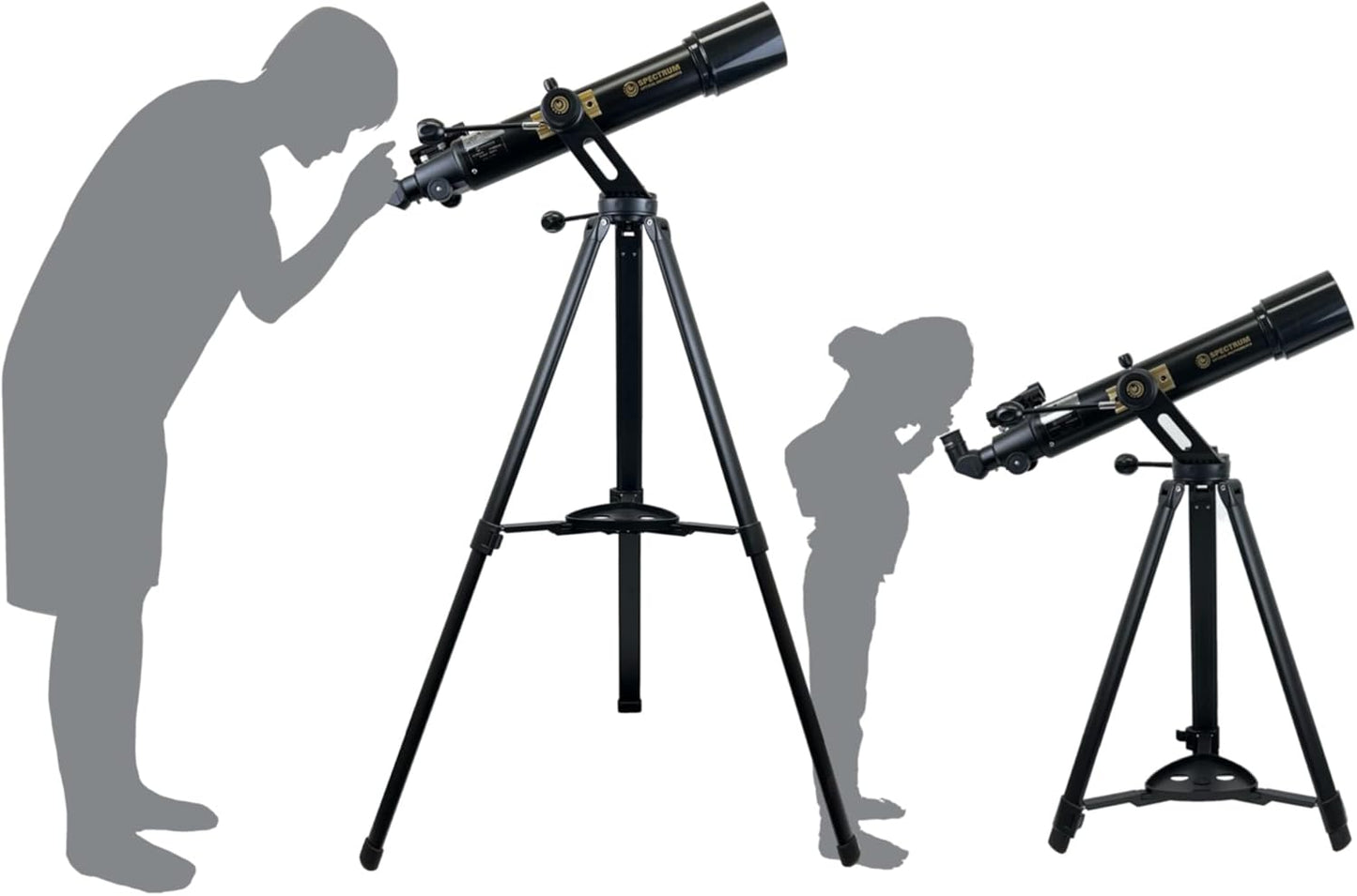 SpectrumOI Telescope for Kids, Telescope for Adults Astronomy Gifts for Kids 8-12 - Premium Refractor 70mm Aperture with Carry Bag and Phone Holder