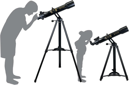 SpectrumOI Telescope for Kids, Telescope for Adults Astronomy Gifts for Kids 8-12 - Premium Refractor 70mm Aperture with Carry Bag and Phone Holder