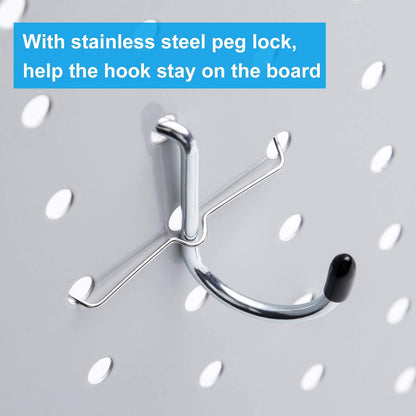 Pegboard Hooks, with Bins, Peg Locks, for Organizing Various Tools, 188 PCS, 80 of Which are Locks