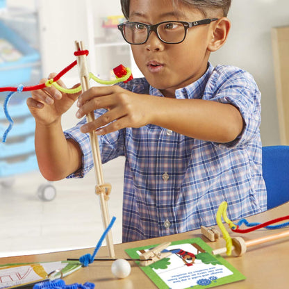 hand2mind Makerspace Task Cards, STEM Learning Cards for Kids Grade K-2, 36 STEM Activities, Kids Building Projects, Learning Cards, Educational Toys, Fun Ideas on What to Build, Classroom Supplies
