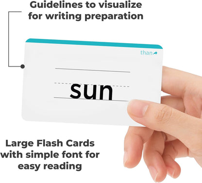 106 Sight Words Flash Cards Pre K for Ages 3-4, Dolch & Fry Sight Word Reading Games, Homeschool Supplies for Preschool with 7 Educational Game Ideas