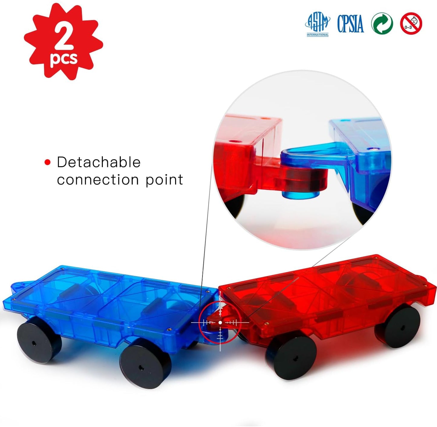 MAGBLOCK 85Pcs Marble Run Magnetic Tiles Toy Building Blocks STEM Educational Child Brain Development Kit Magnet Construction Toys for Boys Girls Kids Age 5 6 7+ Years Old