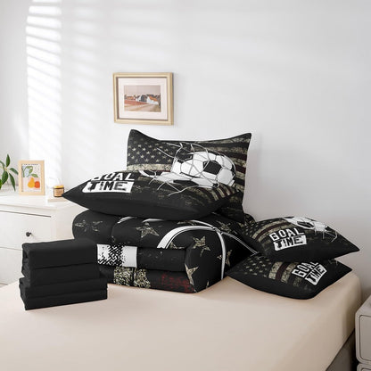 Erosebridal Chemistry Comforter Set with Sheets Full Size Periodic Table of Elements Bed in A Bag 7 Piece Science Chemistry Lovers Bedding Set for Kids Boys Children Bedroom Modern Black Bed Sets