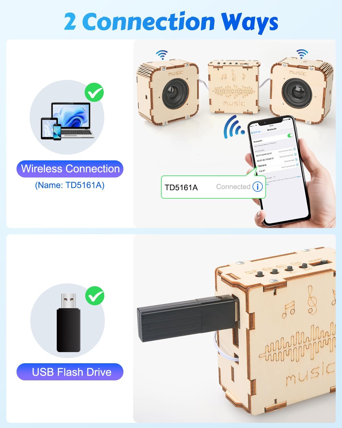 Poraxy STEM Toys for Boys Age 8-13, Build Your Own Bluetooth Speaker, Science Kits for Kids 8-12, Electronic Experiment DIY Building Projects, Gifts for Adult Teen Boy Girl 9 10 11 13 14 15 16
