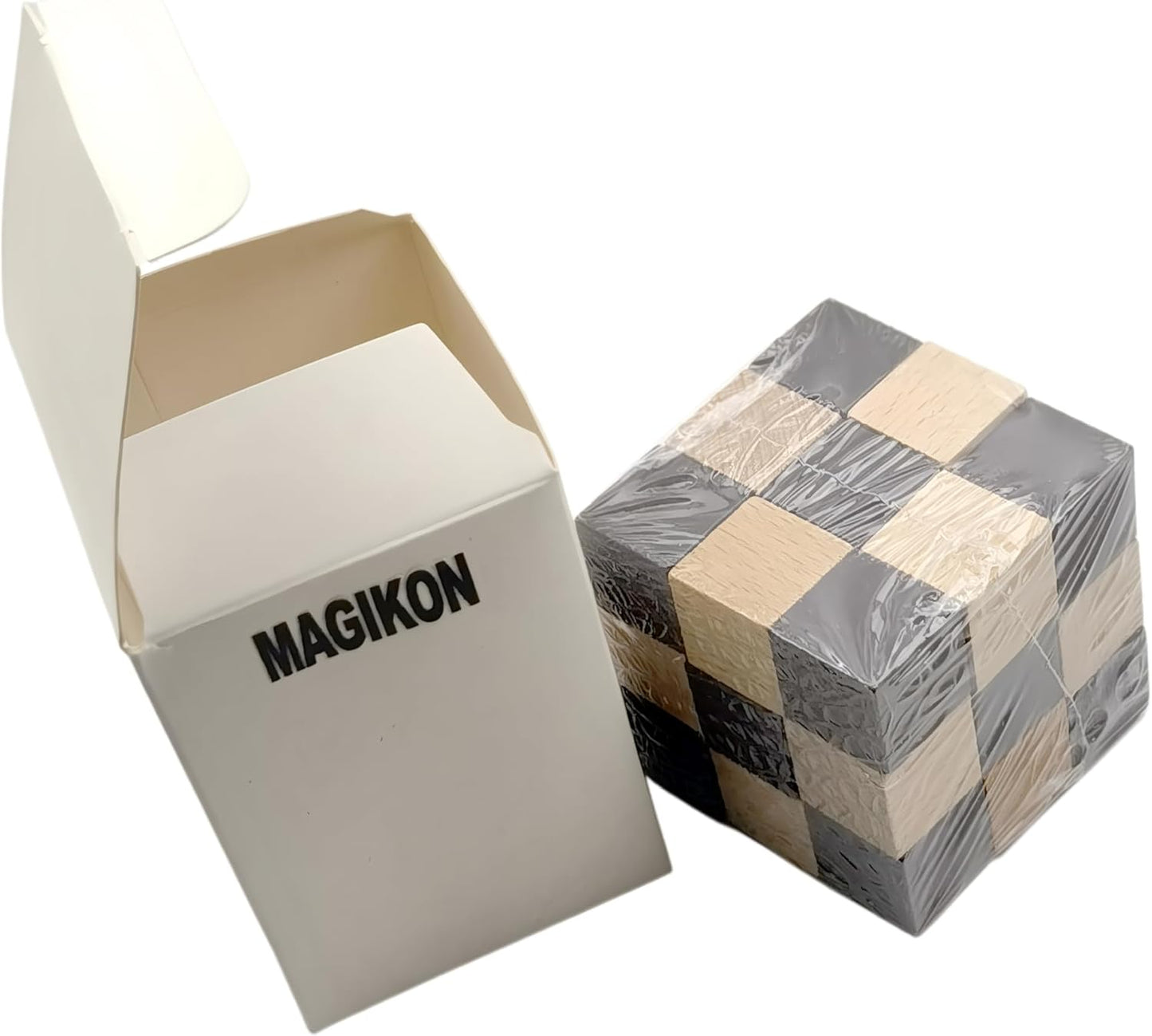 MAGIKON Brain Teaser Cube Puzzle Toy (Square Snake Cube)