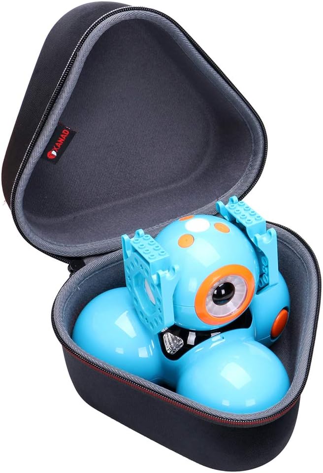XANAD Hard Carrying Case for Wonder Workshop Dash Robot or Cue Coding Robot - Travel Storage Protective Bag Black