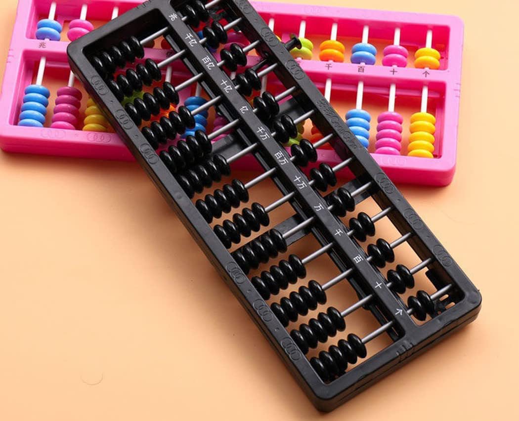 1 Piece Abacus 13 Digits, Abacus Chinese Vintage, Abacus Wooden, for Arithmetic Mathematic Education