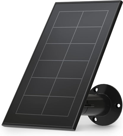 Arlo Solar Panel Charger (2021 Released) - Certified Accessory - Works with Arlo Pro 5S 2K, Pro 4, Pro 3, Floodlight, Ultra 2, and Ultra Cameras, Weather Resistant, Easy Install, Black - VMA5600B