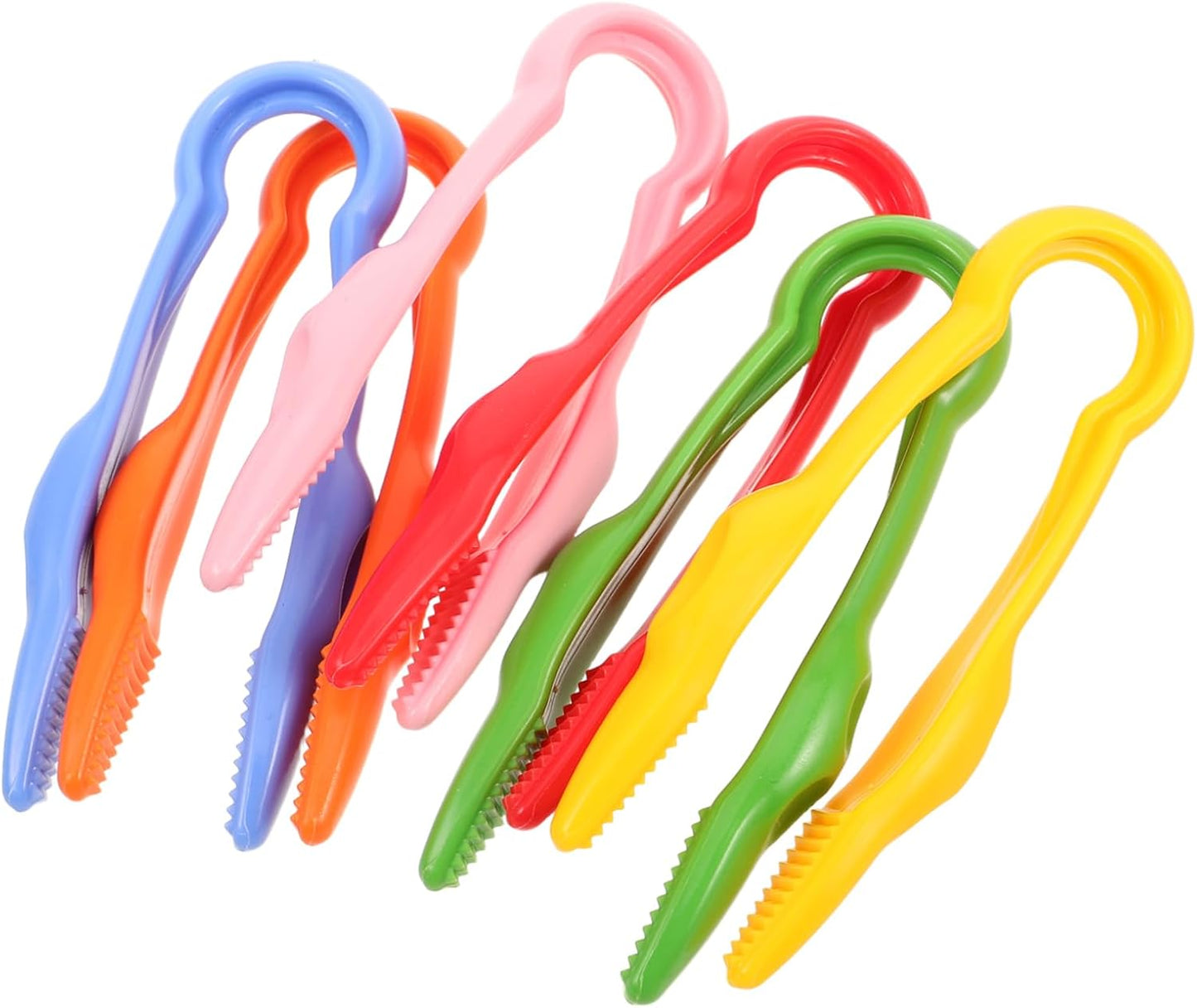 6Pcs Plastic Tweezers for Fine Motor Skills Development Grasping Tools for Outdoor Exploration and Imaginative Play Enhance Hand Eye Coordination and Creativity