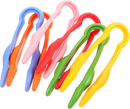 6Pcs Plastic Tweezers for Fine Motor Skills Development Grasping Tools for Outdoor Exploration and Imaginative Play Enhance Hand Eye Coordination and Creativity