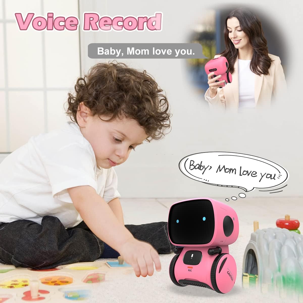 KaeKid Robots for Kids, Interactive Smart Robotic with Touch Sensor, Voice Control, Speech Recognition, Singing, Dancing, Repeating and Recording, Robot Toy for 3 4 5 6 7 8 Year Old Boys Girls