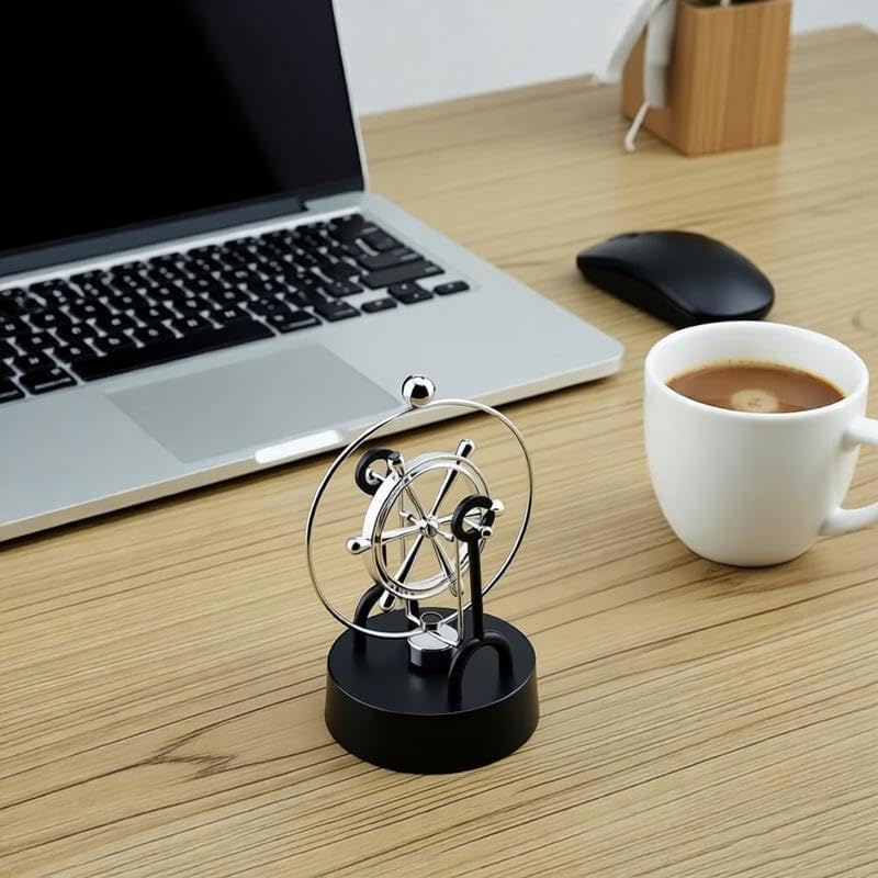 Perpetual Motion Kinetic Art Swing Physics Mechanics Balance Physics Desk Home Decor FN29