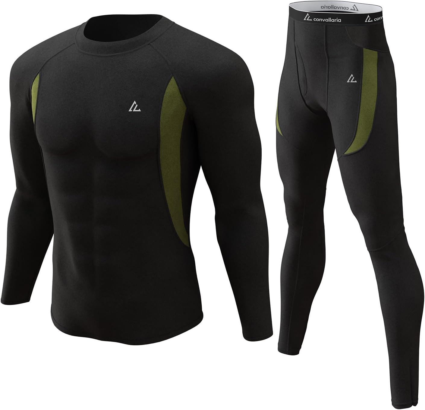 CL convallaria Thermal Underwear Long Johns Set Mens Winter Gift Hunting Gear Sport Base Layer Bottom Top - Colors A