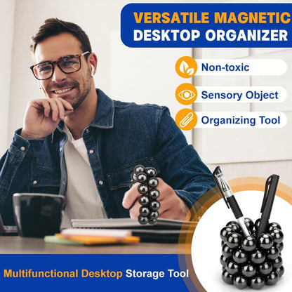 Fidget Magnet Toy for Adults, Magnet Hand Roller, Magnetic Toy for Men, Magnet Slime Ferrite Putty Office Desk Decorations, Gift for Science Kit 21 PCS