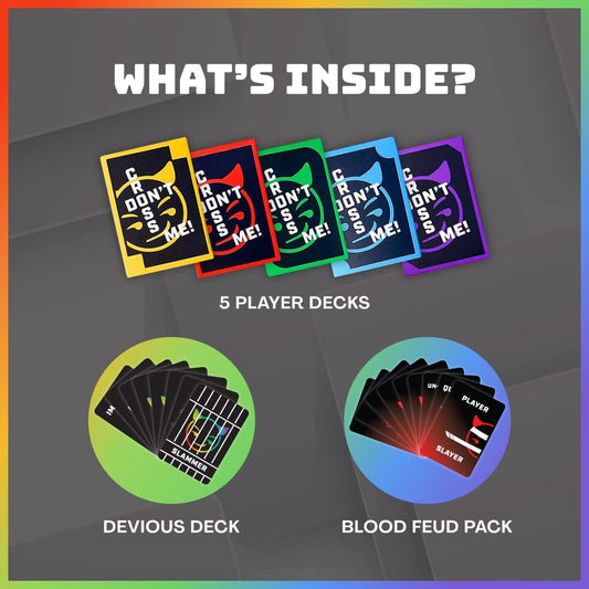 Don’t Cross Me! – Fast, Easy-to-Learn Family Card Game for Ages 8+ | Laugh, Block & Outsmart Each Other in 10–15 Minute Rounds | 2–5 Players • Perfect for Game Night Fun